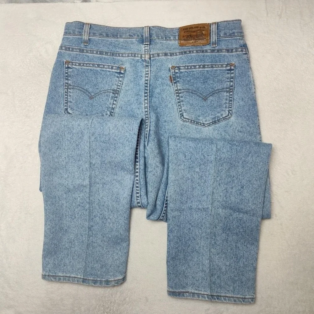Vintage Levis 540 Jeans Mens 36x29 Blue Relaxed Straight Acid Wash 90s Denim USA